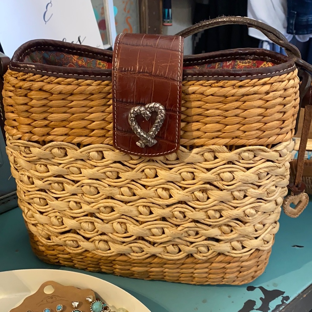 Brighton straw shoulder bag